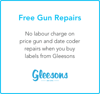 Free Price Gun and Date Coder Repairs at Gleesons